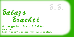 balazs brachtl business card